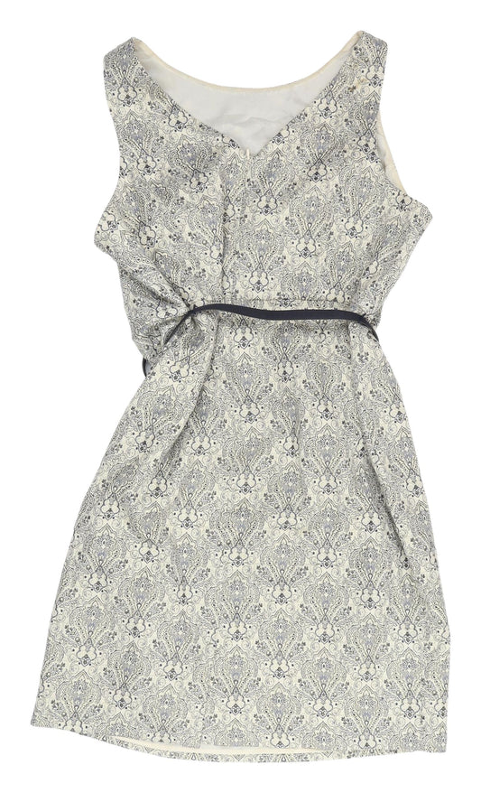 Monsoon Women's Ivory Paisley Sleeveless Shift Dress