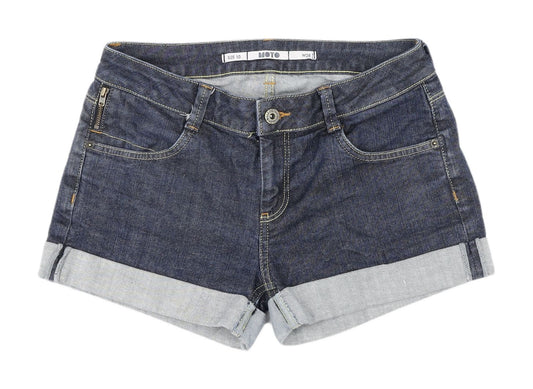 Moto Women's Blue Denim Shorts Size 10