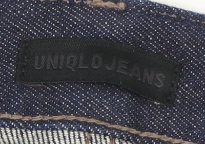 Uniqlo Men's Blue Straight Leg Jeans - Size 12