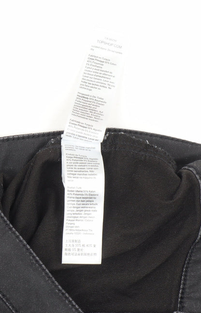 Topshop Women's Black Skinny Jeans Size 10