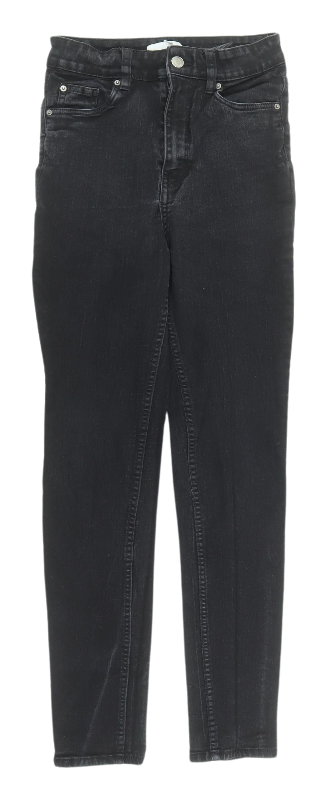 Womens UK Size 10 H&M Slim Fit Skinny Black Jeans