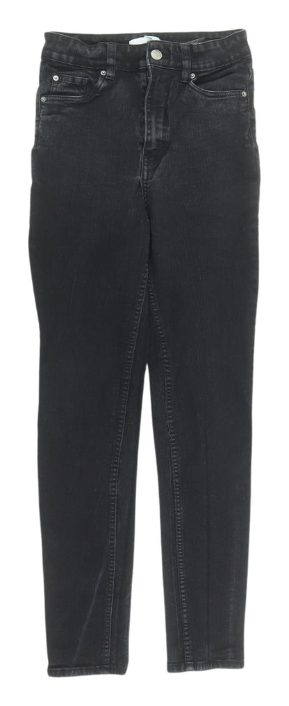 Womens UK Size 10 H&M Slim Fit Skinny Black Jeans