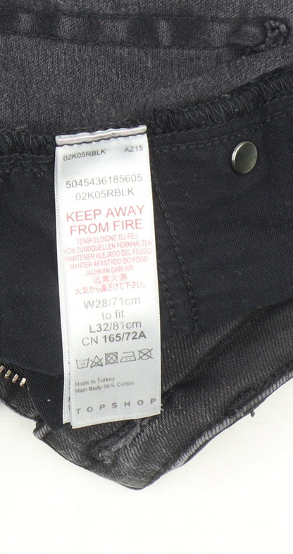 Topshop Women's Black Skinny Jeans Size 10 Slim Fit