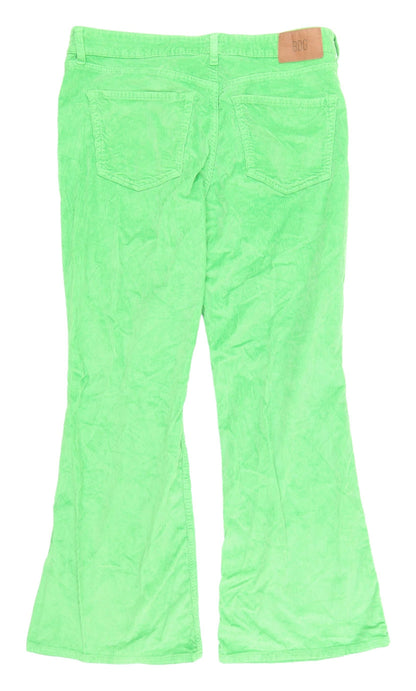 BDG Women's Green Flared Corduroy Trousers - Size 34