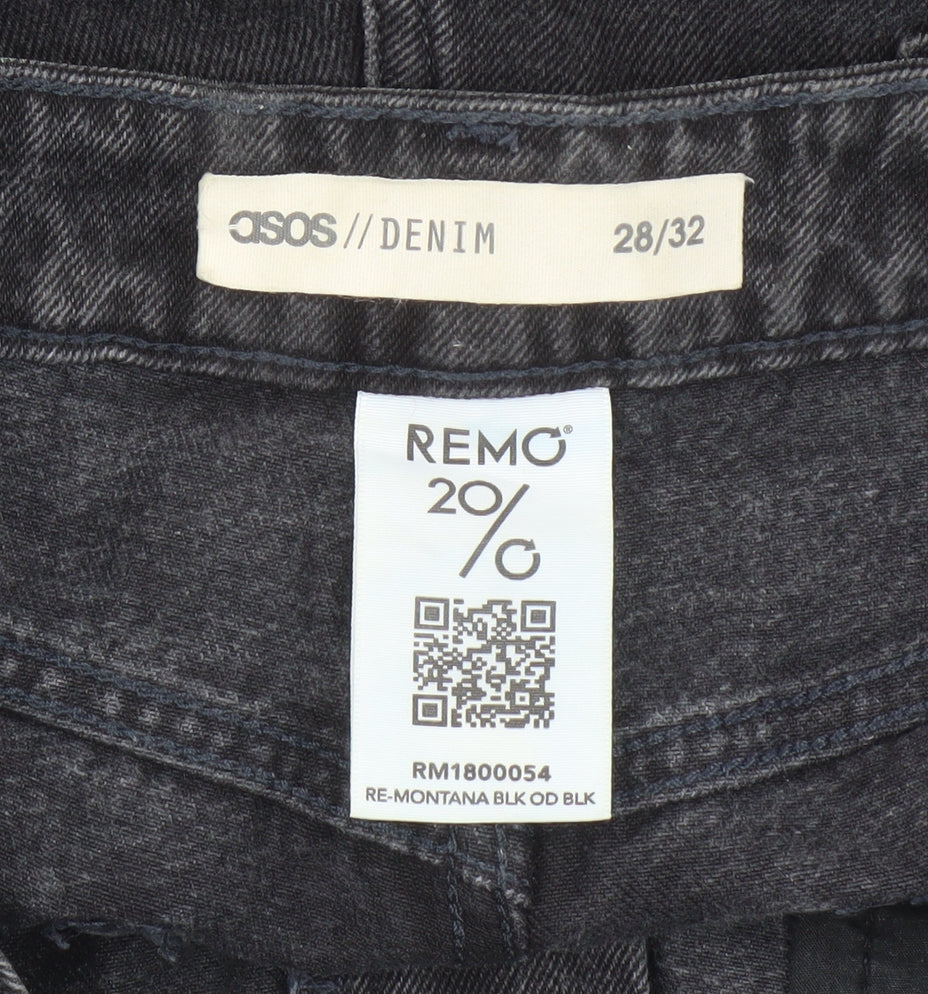 ASOS Women's Black Straight-Leg Jeans Size 8