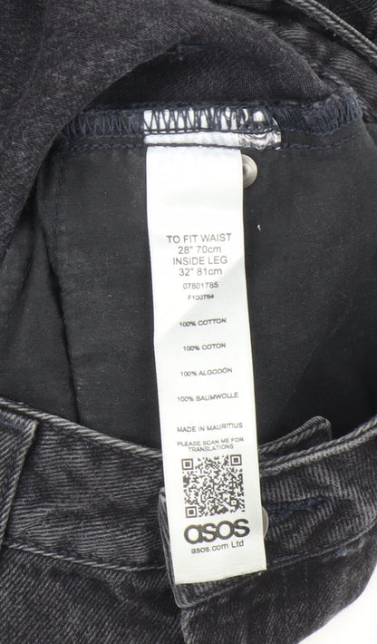 ASOS Women's Black Straight-Leg Jeans Size 8