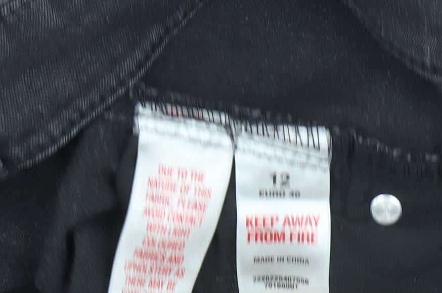DP Women's Black Slim Straight Jeans Size 12S