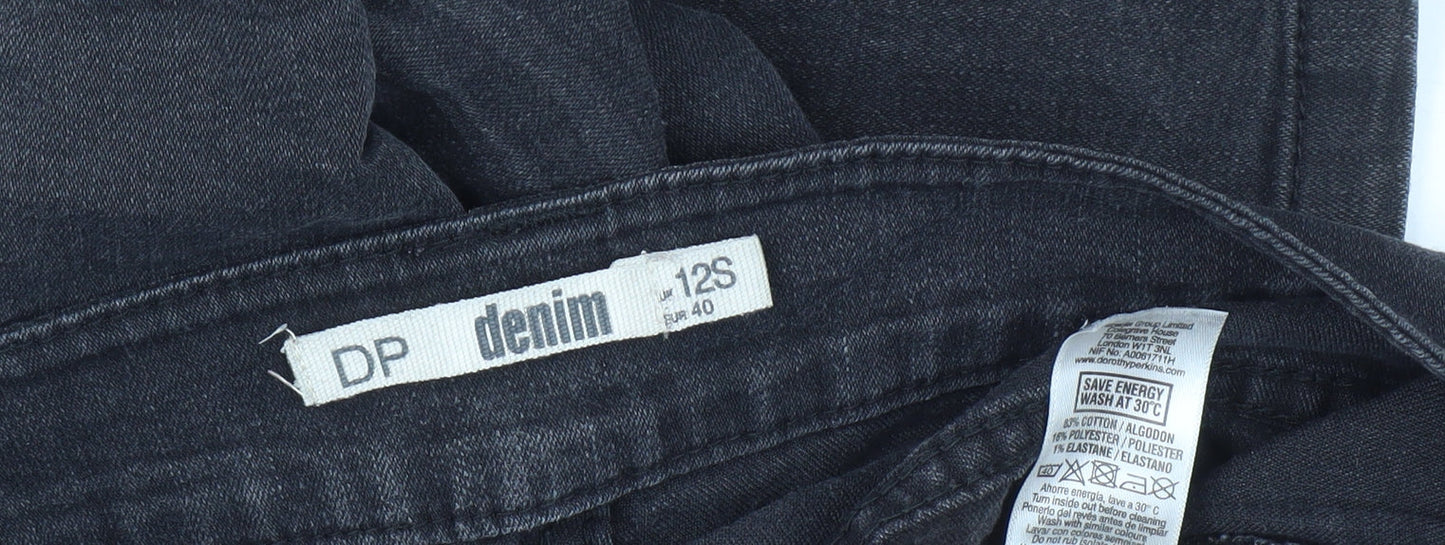 DP Women's Black Slim Straight Jeans Size 12S