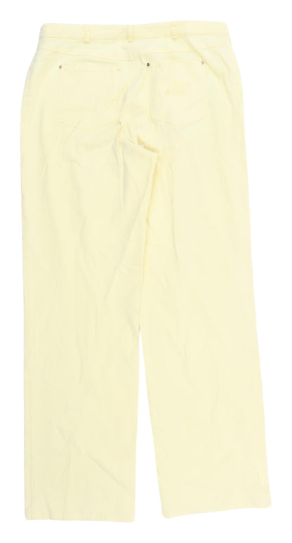 Basler Women's Ivory Straight Leg Jeans Size 14