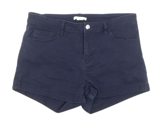 H&M Women's Blue Denim Shorts Size 10 Regular Fit