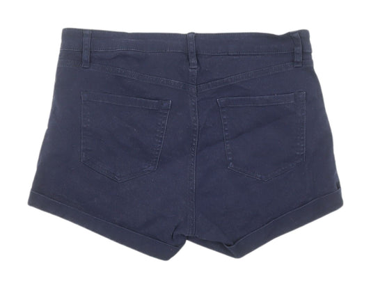 H&M Women's Blue Denim Shorts Size 10 Regular Fit