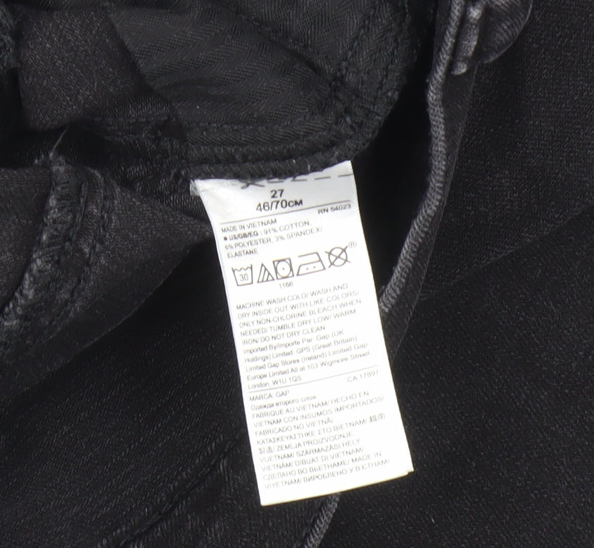 GAP Women's Black Distressed Skinny Jeans Size 6