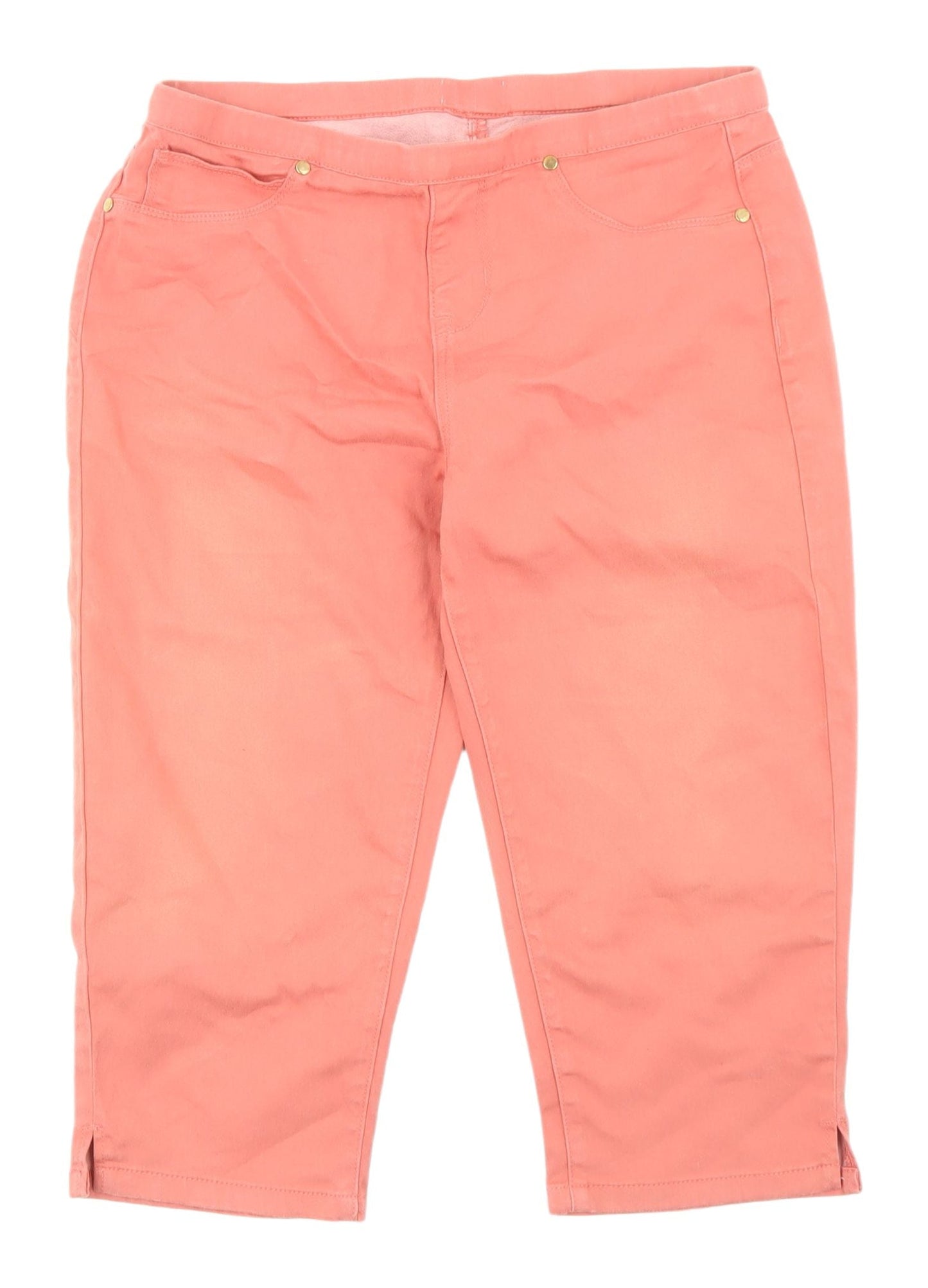 Womens UK Size 14 Jeans  Capri Pink Jeans