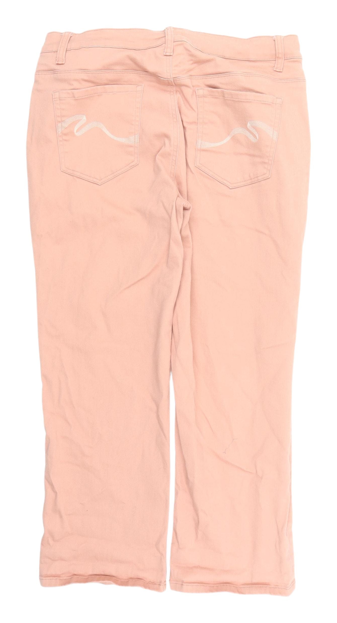 Santana Women's Pink Straight Jeans - Size 12