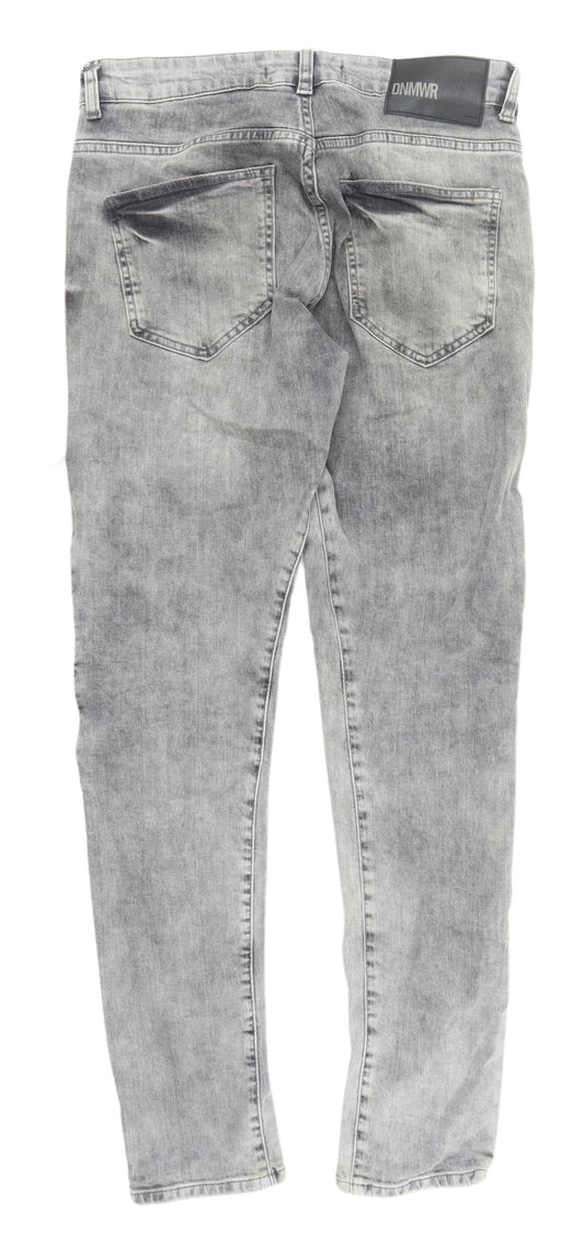 Zara Men's Grey Skinny Distressed Jeans 30W