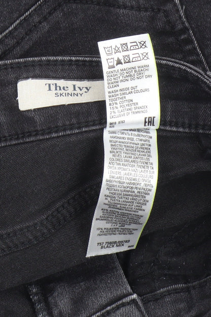Womens UK Size 8 Marks and Spencer Regular Fit Skinny Black Jeans