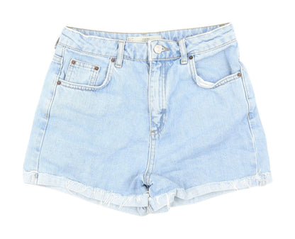 Topshop Women's Blue Cut-Off Denim Shorts Size 8