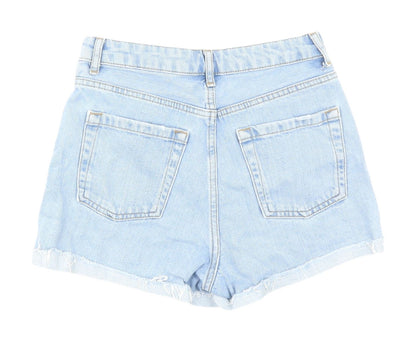 Topshop Women's Blue Cut-Off Denim Shorts Size 8