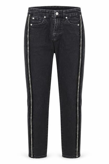 Womens UK Size 24 7 For All Mankind Slim Fit Skinny Black Jeans