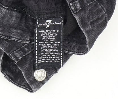 7 for All Mankind Women's Black Skinny Jeans, Size 24