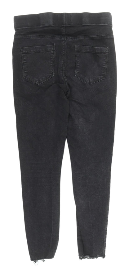 Womens UK Size 8 Denim Slim Fit Jegging Black Jeans