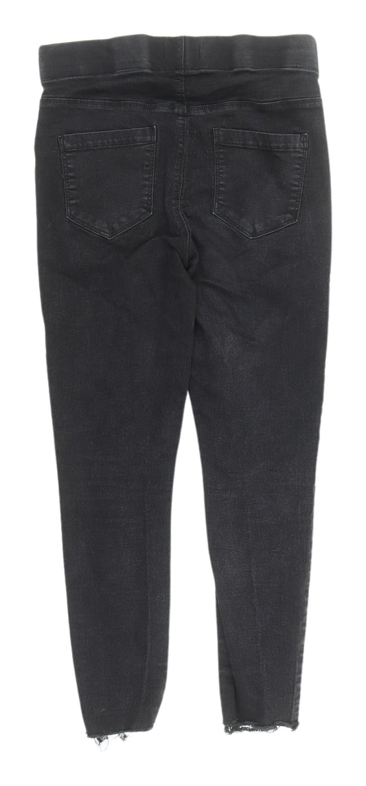 Womens UK Size 8 Denim Slim Fit Jegging Black Jeans