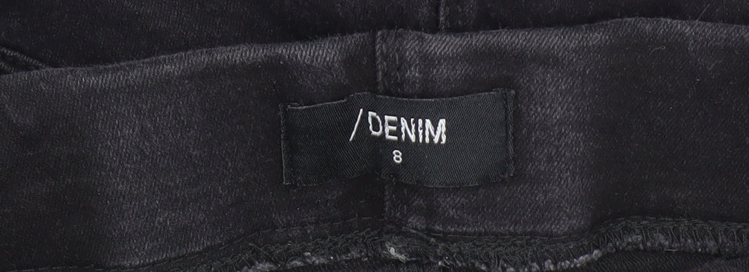 Womens UK Size 8 Denim Slim Fit Jegging Black Jeans
