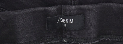 Womens UK Size 8 Denim Slim Fit Jegging Black Jeans