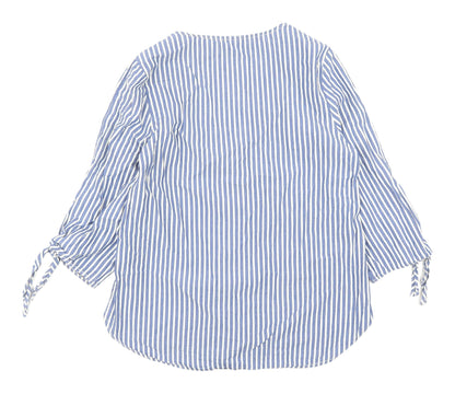 Label of Graded Goods Blue Striped Women’s Tunic Blouse