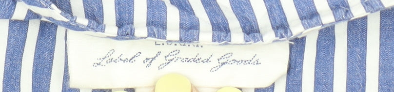 Label of Graded Goods Blue Striped Women’s Tunic Blouse