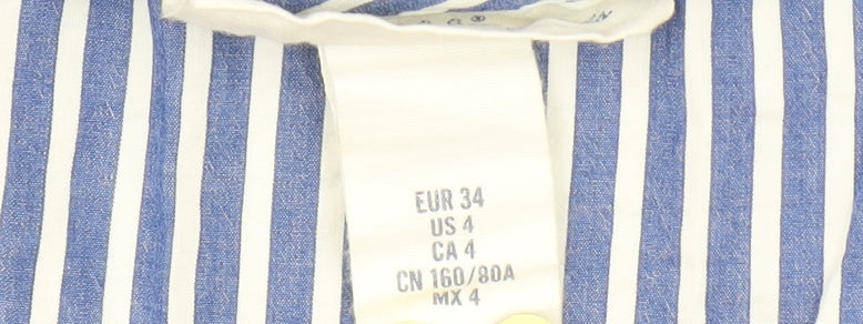 Label of Graded Goods Blue Striped Women’s Tunic Blouse