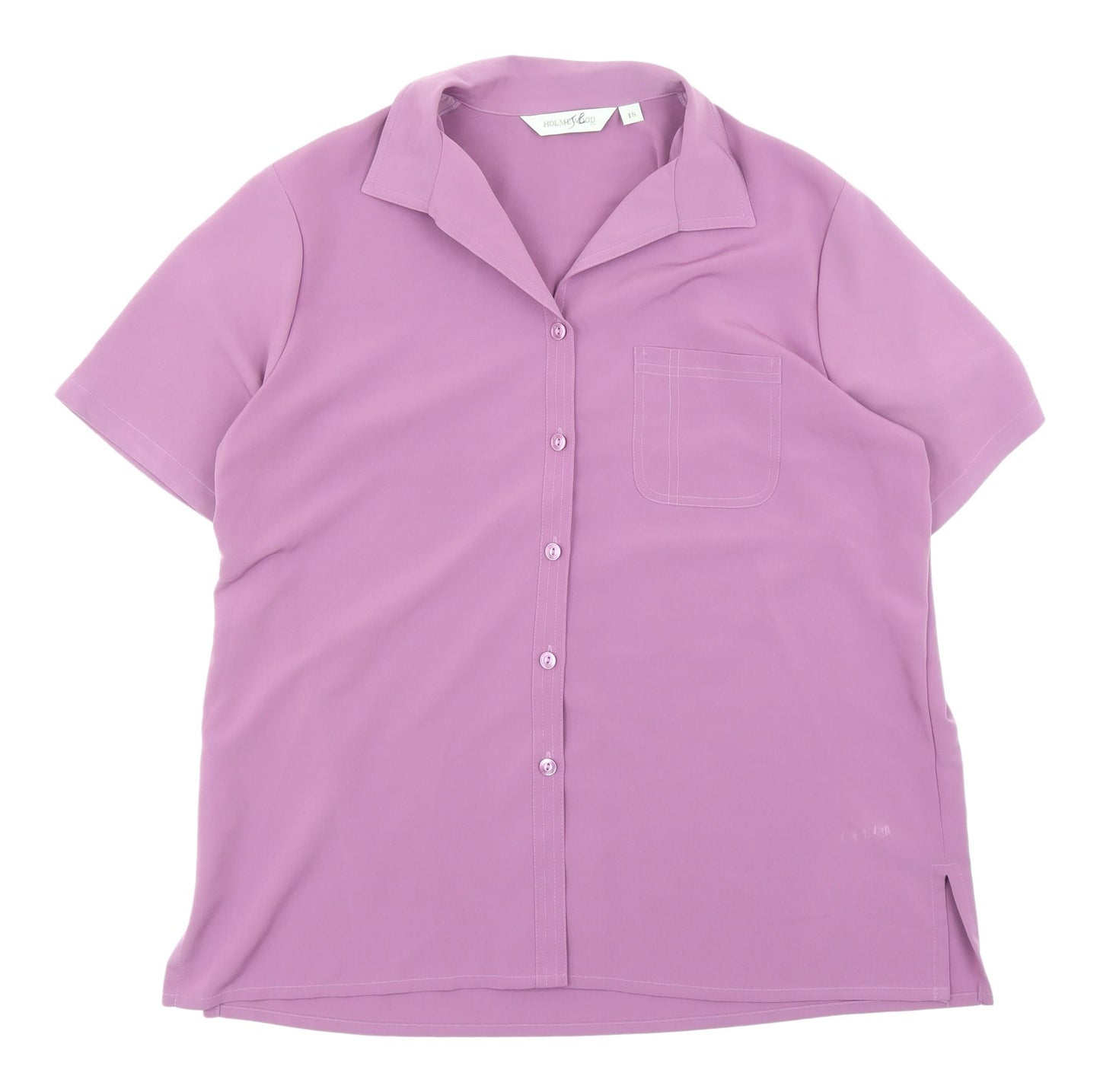 Holmeswood Women's Purple Button-Up Shirt - Size 18