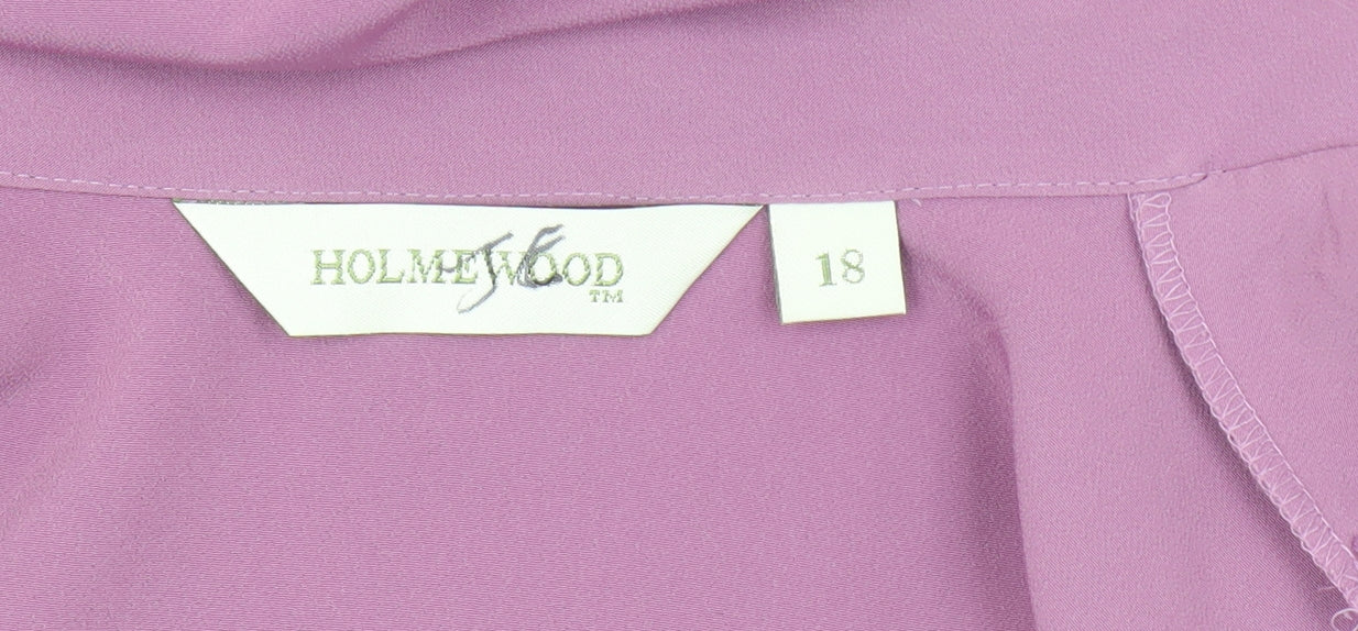 Holmeswood Women's Purple Button-Up Shirt - Size 18