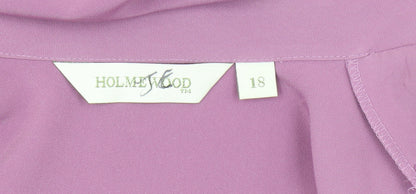 Holmeswood Women's Purple Button-Up Shirt - Size 18