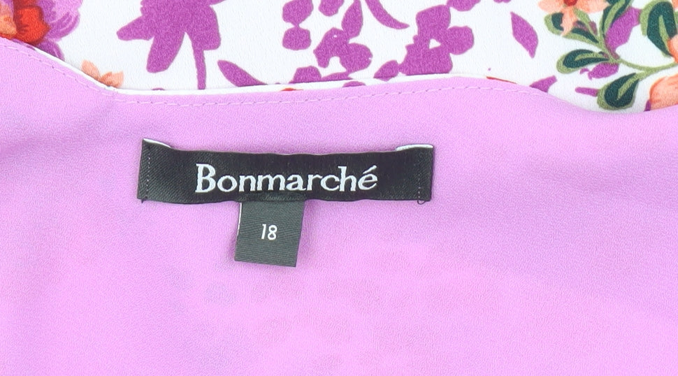 Womens UK Size 18 Bonmarché Multicoloured Camisole Tank