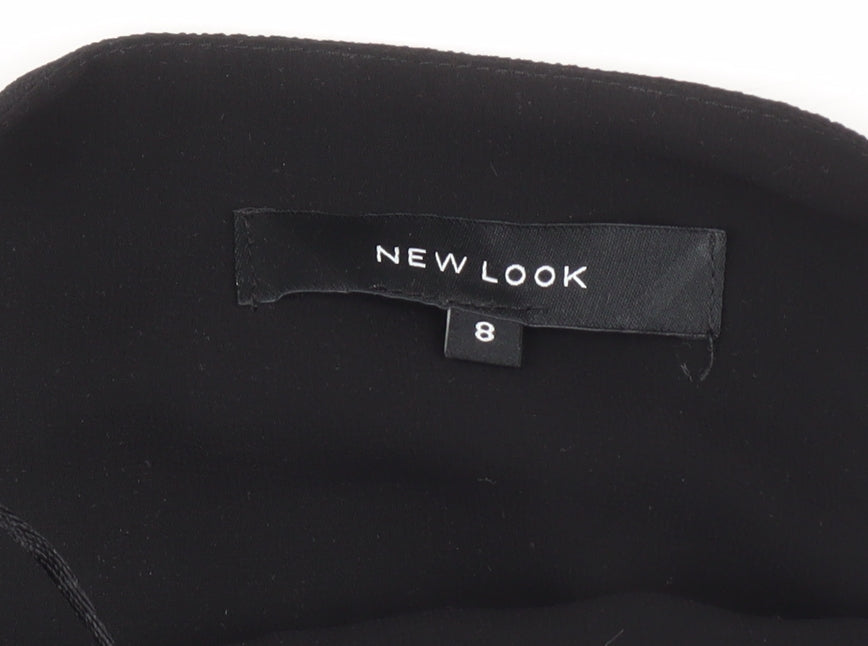 New Look Women's Black Tank Top Size 8