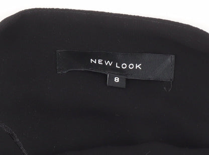 New Look Women's Black Tank Top Size 8