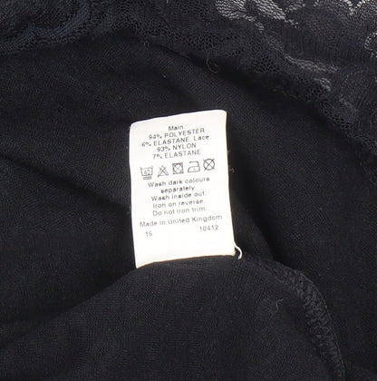 River Island Black Sleeveless Halter Dress Size 8
