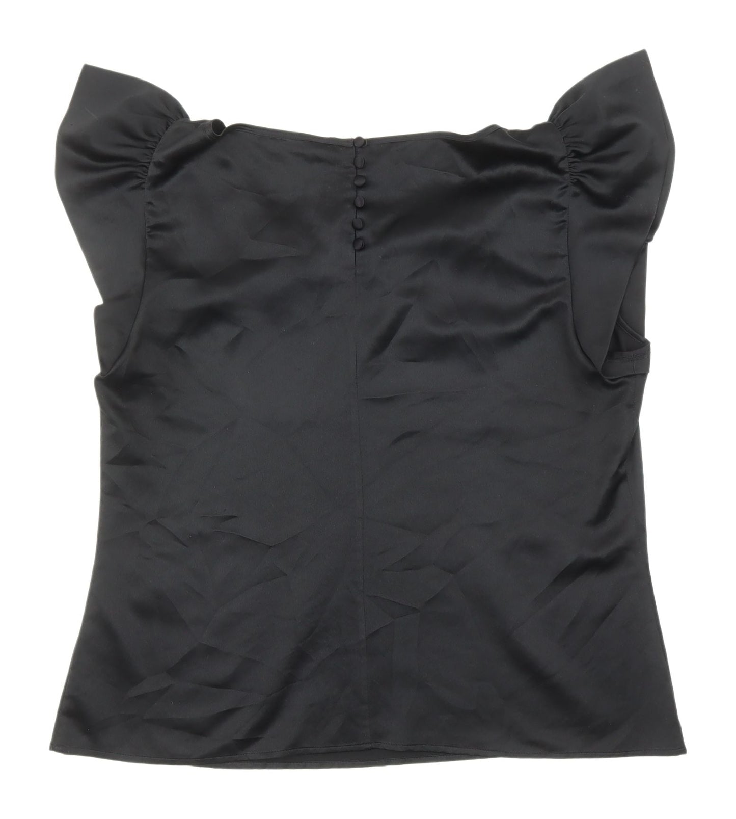 Coast Women's Black Blouse Size 14 Formal Puff Sleeve