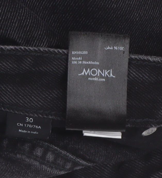 Monki Black Straight Fit Women's Jeans Size 12