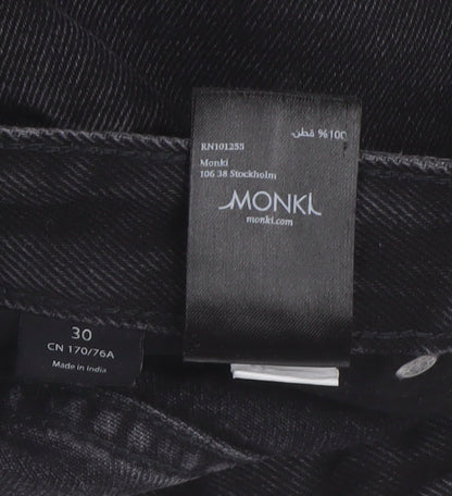 Monki Black Straight Fit Women's Jeans Size 12