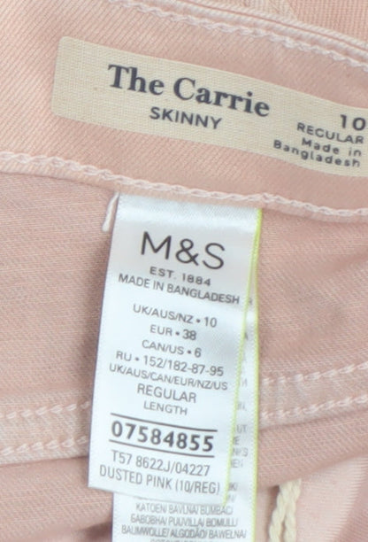 Womens UK Size 10 Marks and Spencer  Jegging Pink Leggings