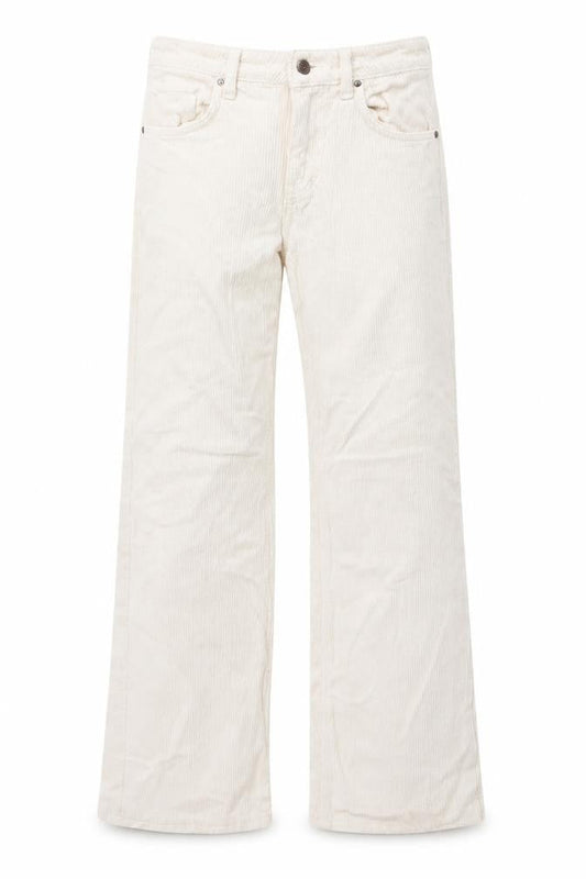 Womens UK Size 6 Topshop Regular Fit Cropped Ivory Trousers