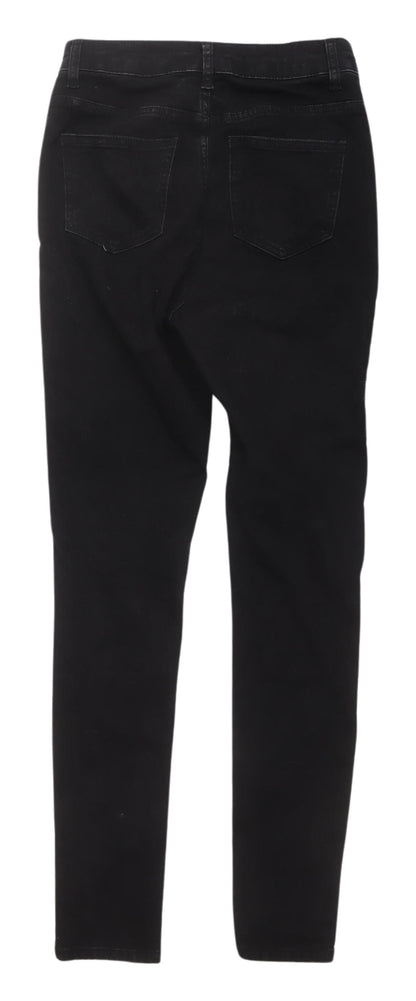 PrettyLittleThing Women's Black Skinny Jeans Size 8