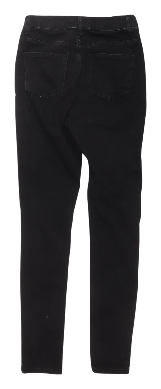 PrettyLittleThing Women's Black Skinny Jeans Size 8