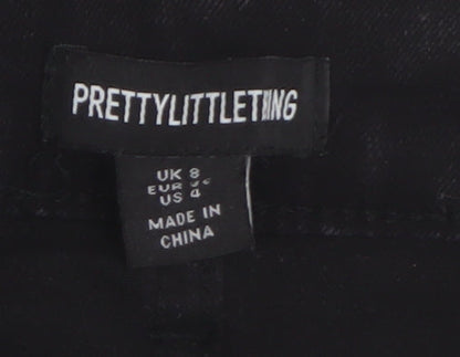 PrettyLittleThing Women's Black Skinny Jeans Size 8