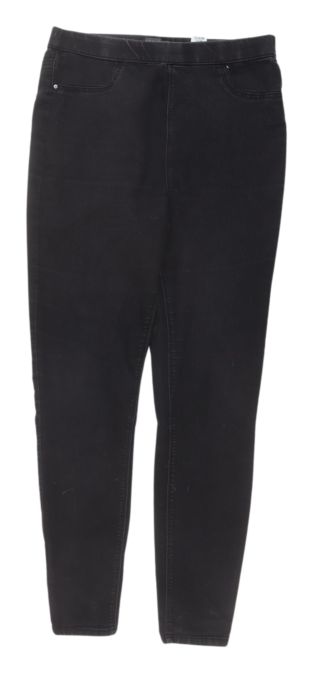 Womens UK Size 10 Papaya Slim Fit Jegging Black Jeans