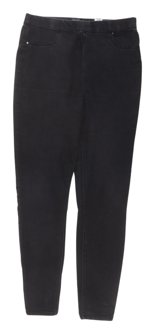 Womens UK Size 10 Papaya Slim Fit Jegging Black Jeans