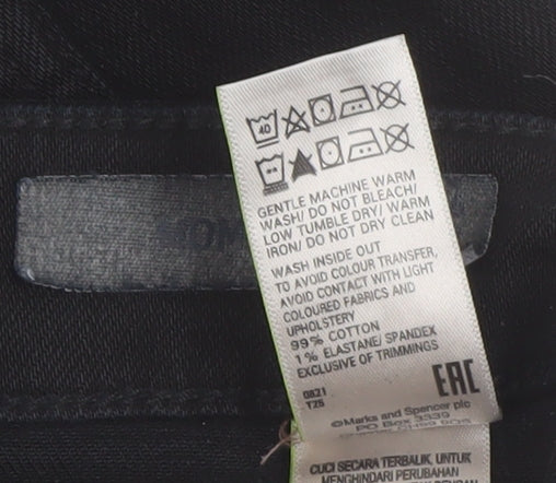 Womens UK Size 6 Marks and Spencer Regular Fit  Black Jeans
