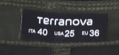 Womens UK Size 8 Terranova Slim Fit Skinny Green Jeans